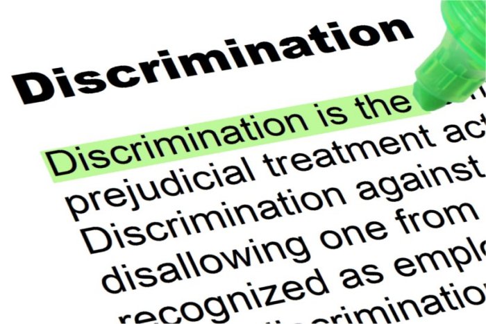 Image showing Discrimination as in a dictionary